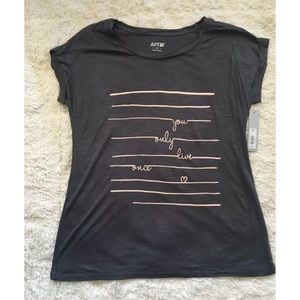 ‘You Only Live Once’ Gray T-shirt size medium